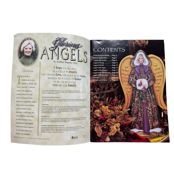 Vintage Glorious Angels Paint Technique Booklet 2001 26 pages Leisure Arts - Picture 2 of 7